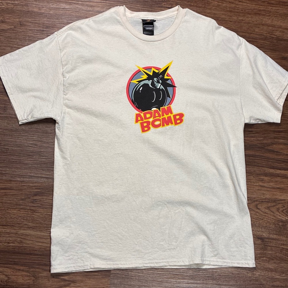 The Hundreds Adam Bomb Logo T-Shirt White Men's XL Streetwear Graphic Tee